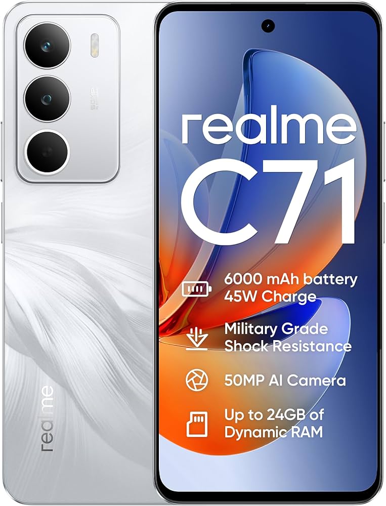 realme C71 Smartphone 6+128 GB, 6.67