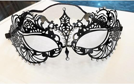 Amazon.com: Sinsoledad masquerade rhinestones mask for women