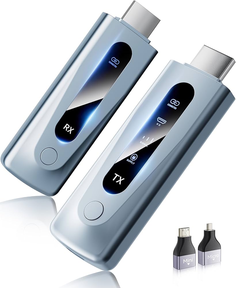 Amazon | hdmi 無線 ワイヤレス hdmi 送受信機セット 0.03秒超低遅延
