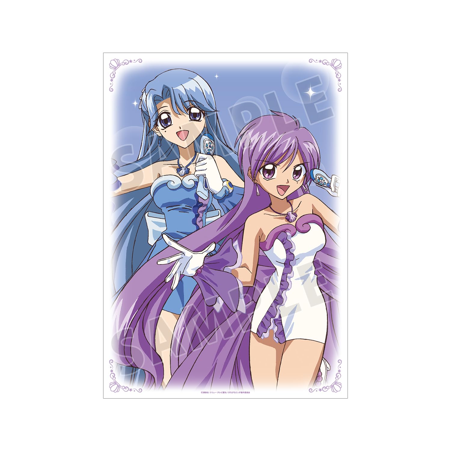 Amazon.co.jp: アニメ「ぴちぴちピッチ」 かれん&ノエル A3マット加工