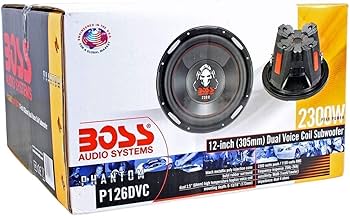 Amazon.co.jp: BOSS Audio P126DVC 12インチ 2300ワット 車用サブ