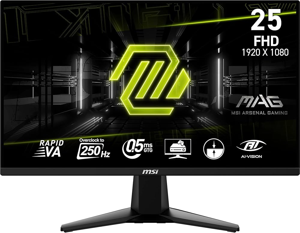 Amazon.co.jp: MSI MAG 255XFV 25インチ ゲーミングモニター 1920 x