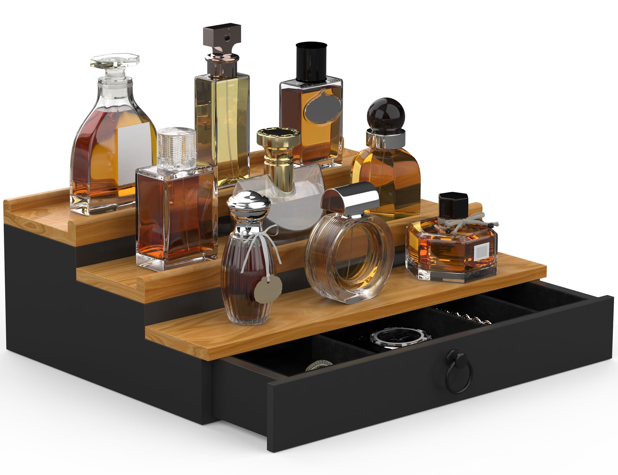 Amazon.com: upcessory Cologne Organizer for Men, 3 Tier Wood