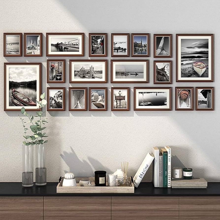 Amazon.co.jp: フレーム壁掛けコンビネーション,フォトフレームセット