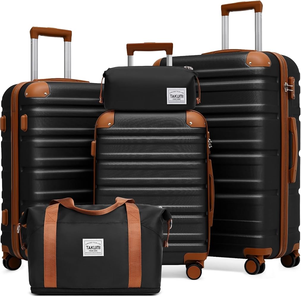 Amazon.com | TAKUMI Luggage Sets 5 Piece Lightweight Carry On