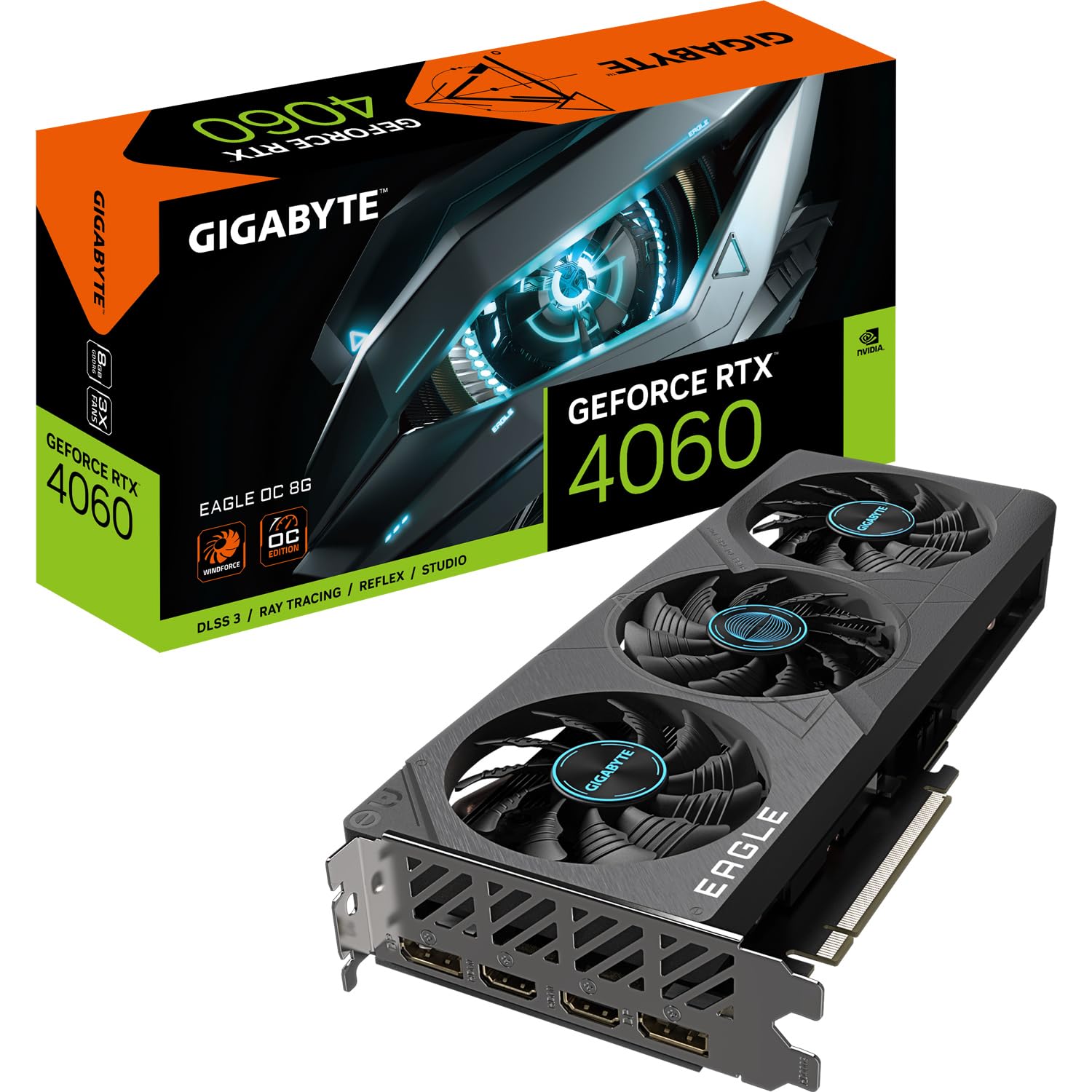 Amazon.com: Gigabyte NVIDIA GeForce RTX 4060 Eagle OC Graphics