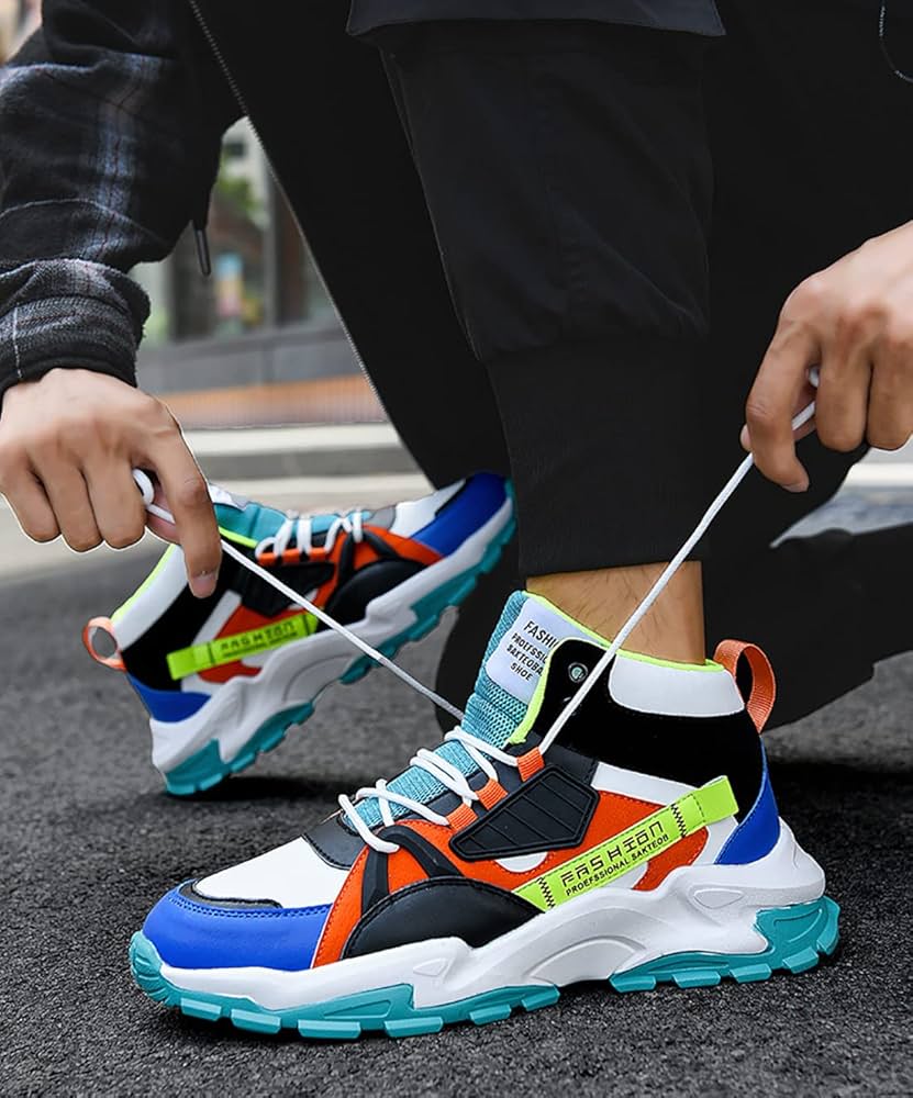 Amazon.co.jp: スニーカー メンズ カジュアルスニーカー カラフル