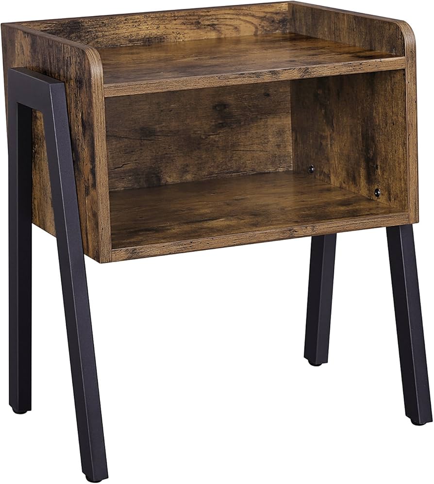 Amazon｜VASAGLE サイドテーブル ナイトテーブル ヴィンテージ風
