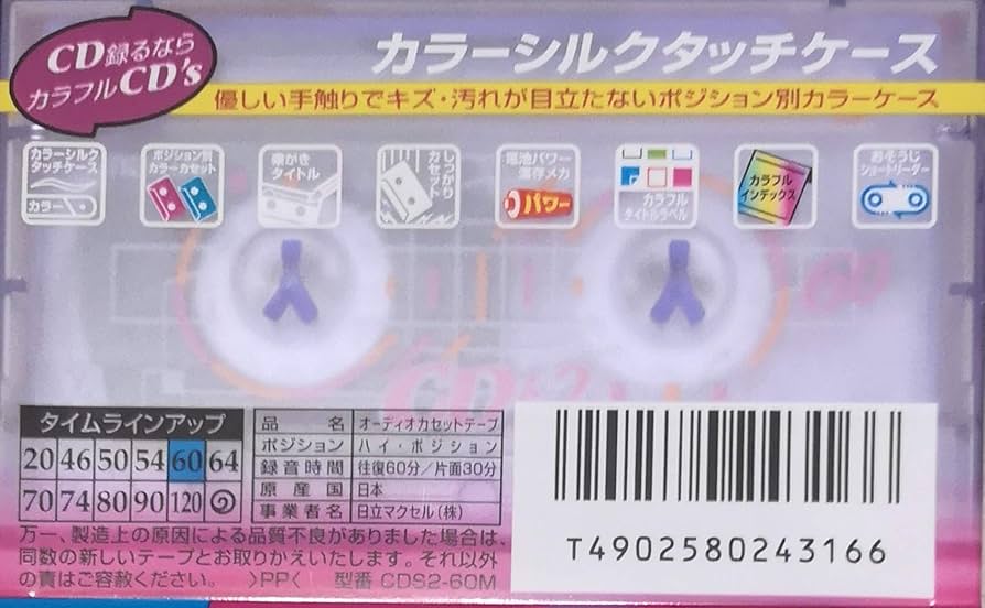 Amazon | 日立マクセル カセットテープ 60分 CD's2 ハイポジ CDS2-60