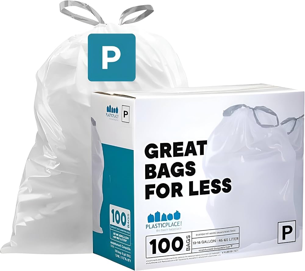 Amazon.com: Plasticplace Custom Fit Trash Bags, Compatible with