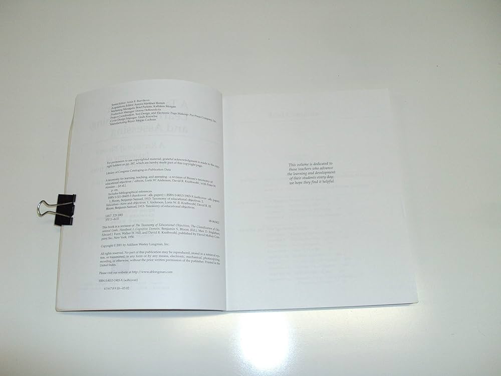 Taxonomy for Learning, Teaching, and Assessing, A: A Revision of