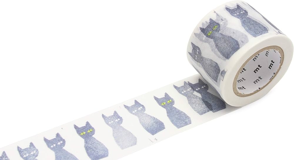 Amazon | カモ井加工紙 マスキングテープ mt ミナペルホネン kuro-neko