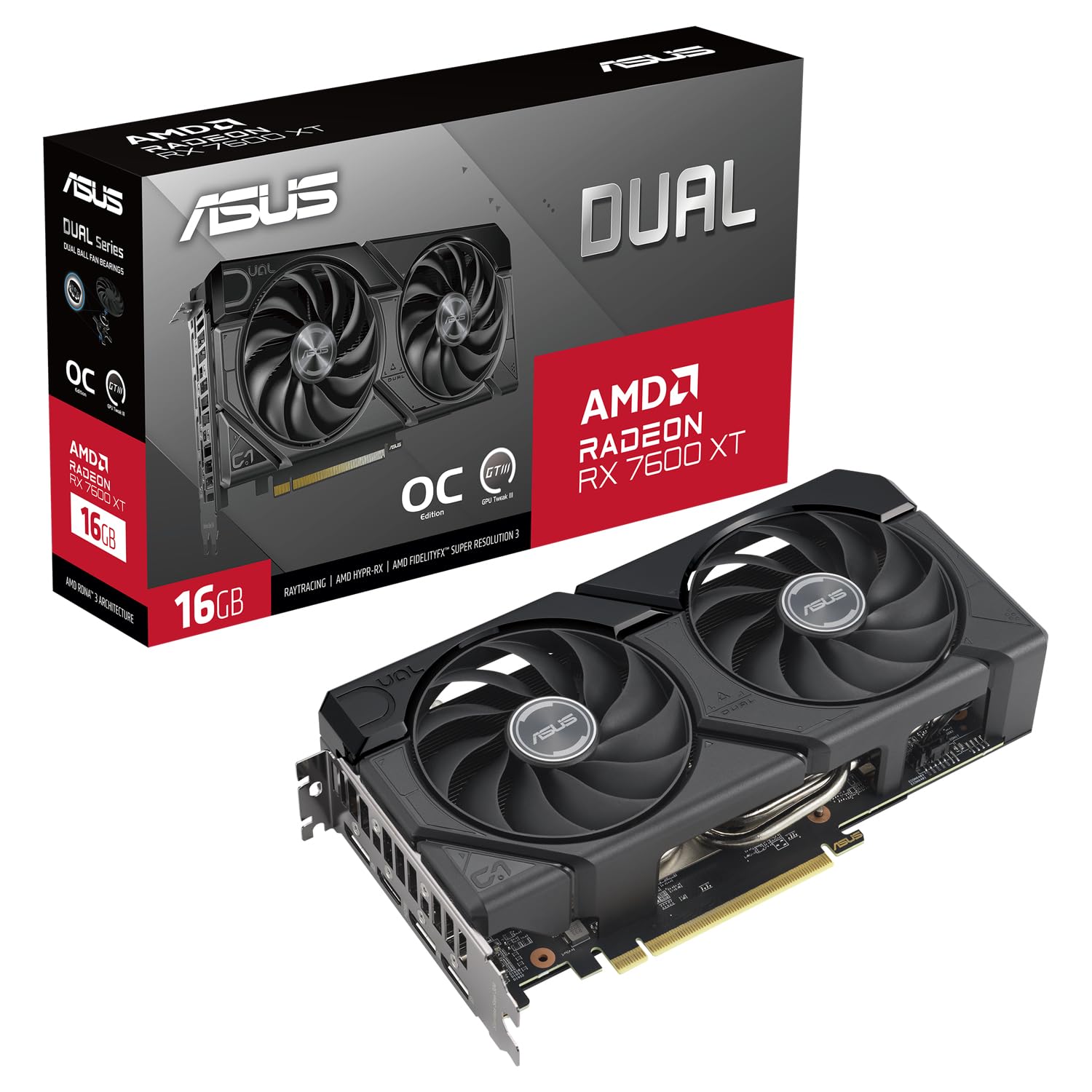 Amazon.com: ASUS Dual Radeon RX 7600 XT OC Edition 16GB GDDR6