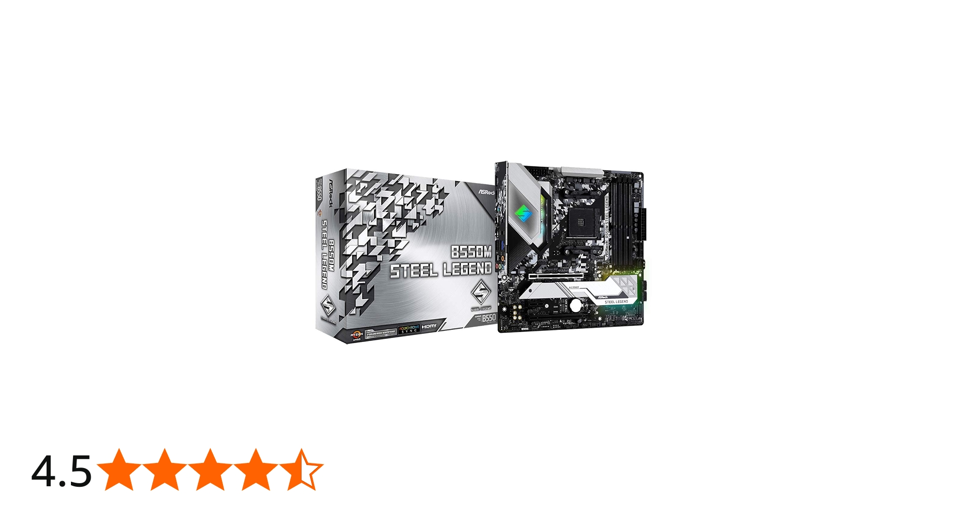 ASRock B550M Steel Legend Supports 3rd Gen AMD AM4 Ryzen™ / Future