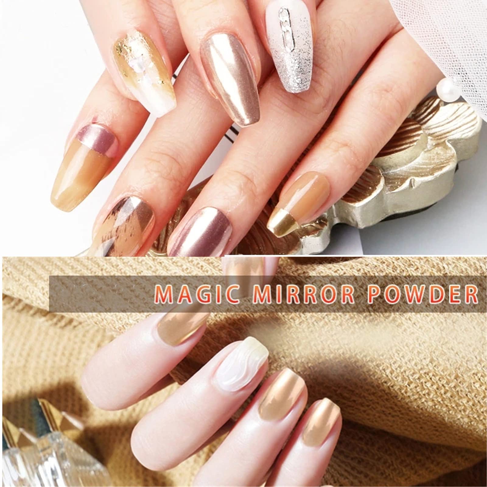 Amazon | ネイルパーツ ホログラム 6色セット ネイルアート グリッター