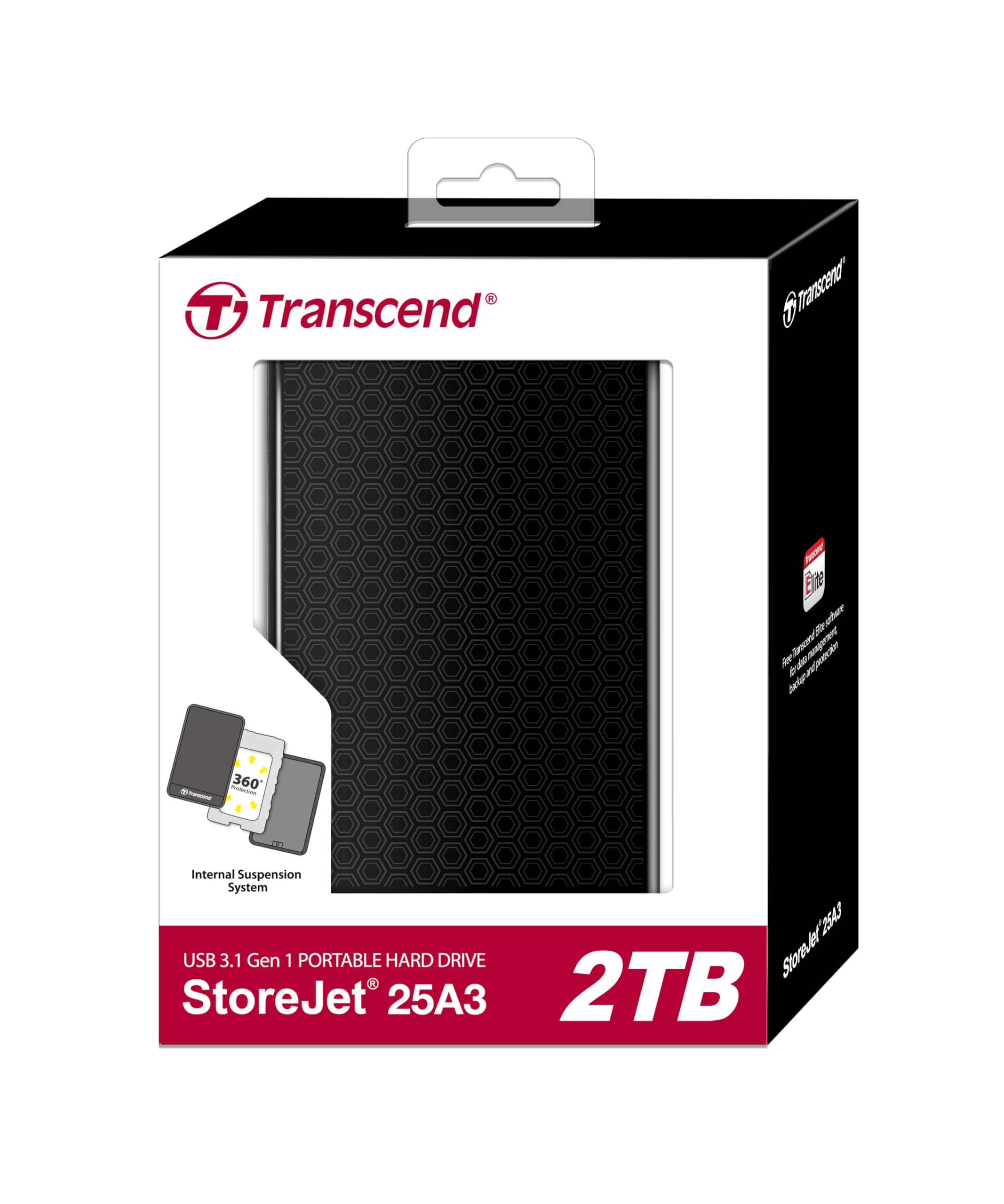 Amazon.com: Transcend 2TB StoreJet A3 USB 3.0 Hard Drive