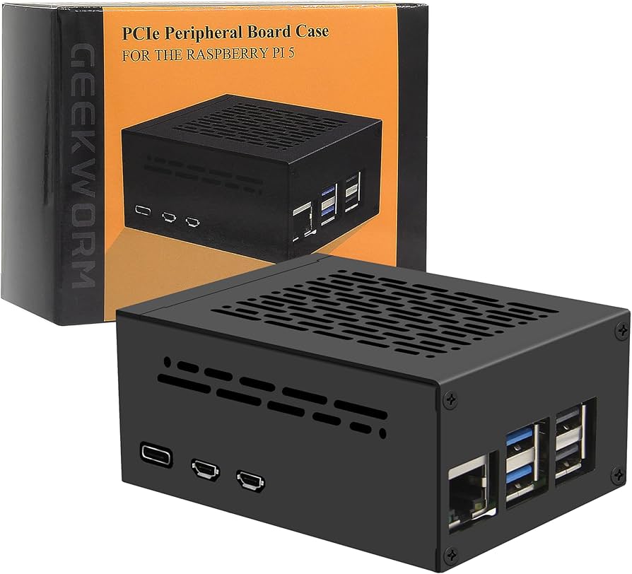 Amazon.co.jp: Geekworm Raspberry Pi 5 ケース(P579)、 Pi 5とX1000