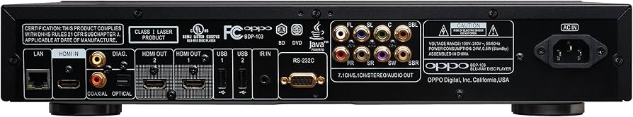 Amazon.co.jp: オッポ ユニバーサル・ネットワーク・3Dブルーレイ
