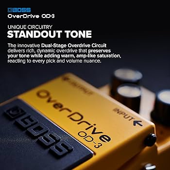 Amazon.co.jp: BOSS OverDrive OD-3 Yellow : Musical Instruments