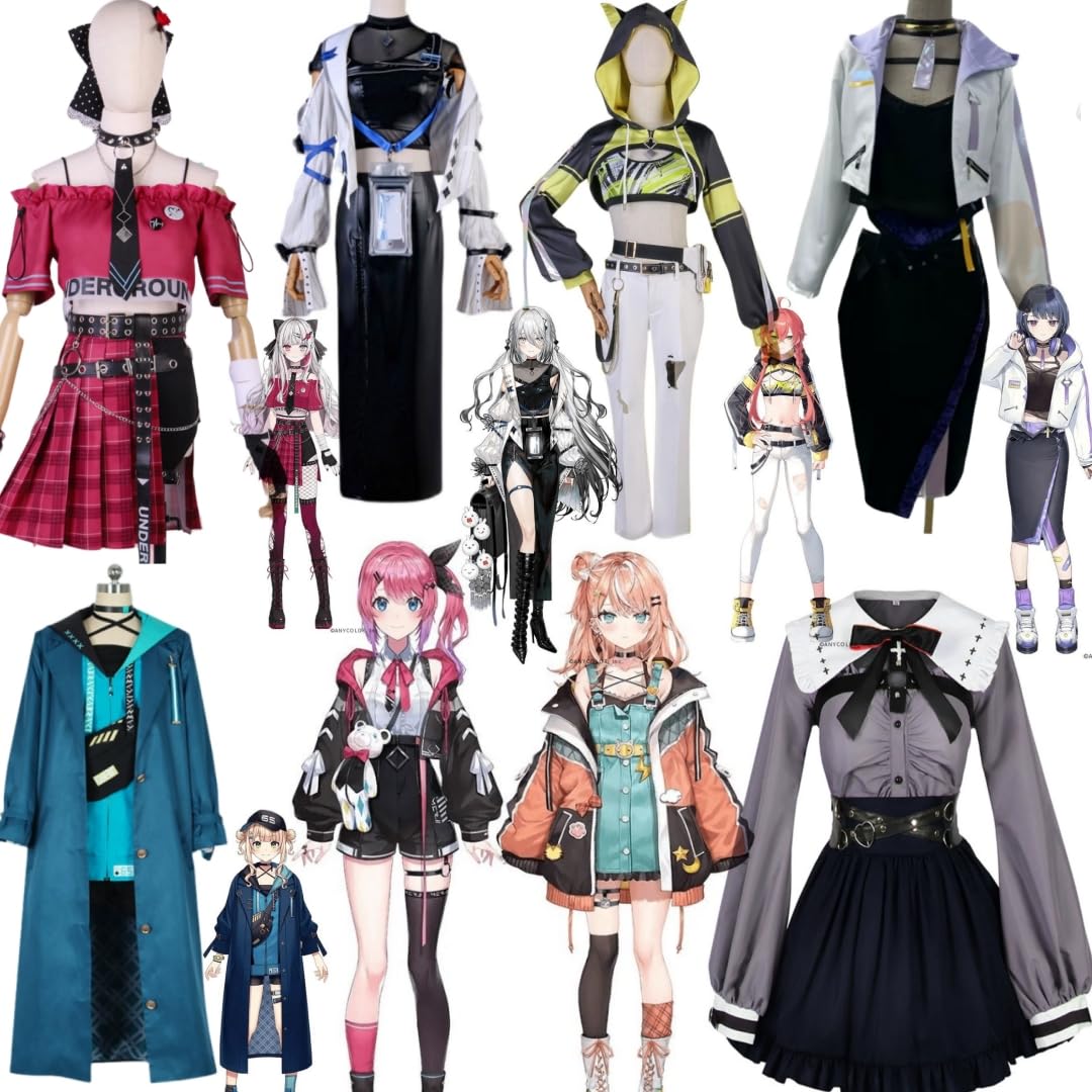 Amazon.co.jp: Vtuber バーチャル 獅子堂あかり コスプレ衣装Virtual