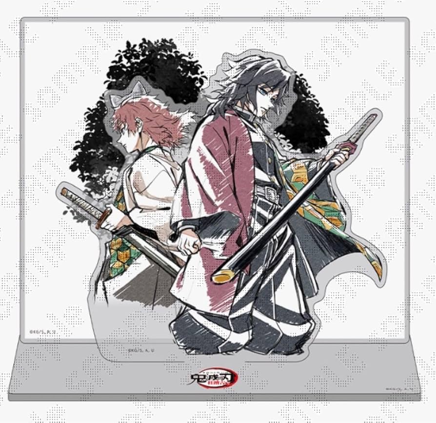 Amazon.co.jp: 鬼 滅 リアルタイムカフェ 義勇と錆兎 背景 アクリル