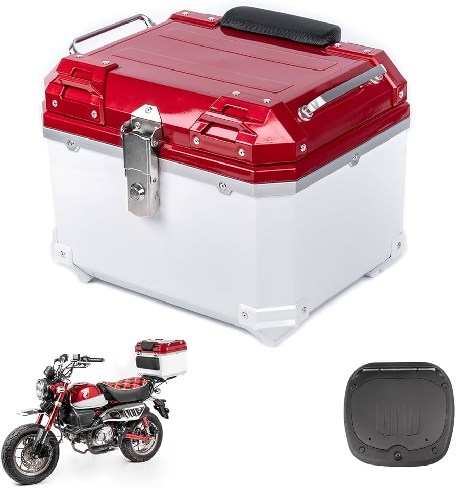 Amazon | HI-LINE バイク リアボックス 45L 大容量 トップケース ABS