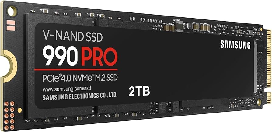 SAMSUNG 990 PRO SSD 2TB PCIe Gen4 NVMe M.2 Internal Solid State