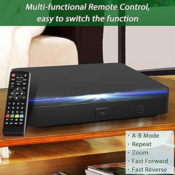 Amazon.com: Didar Blu Ray DVD 播放機,超迷你1080P 藍光光碟播放機