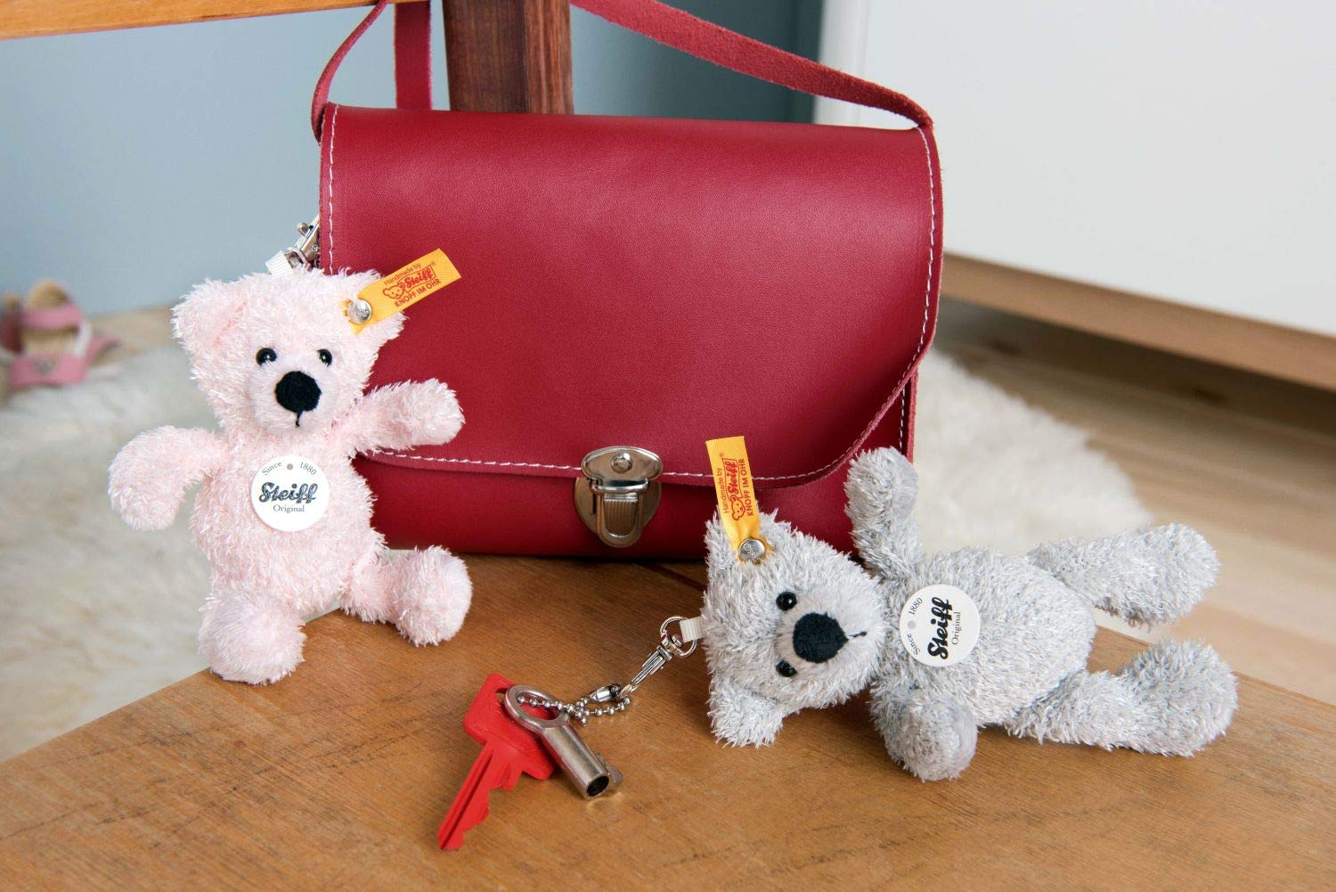 Amazon.co.jp: steiff(シュタイフ) キーリング ロッテ テディベア