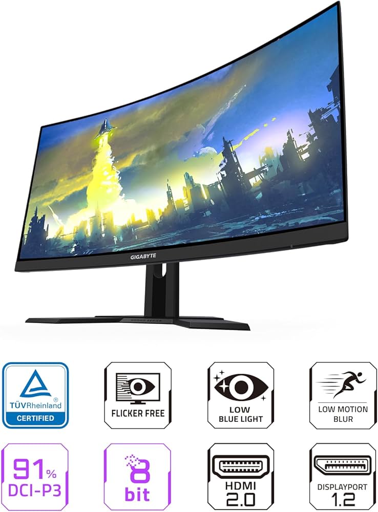 Amazon.com: Gigabyte G27FC A Monitor curvo, 27