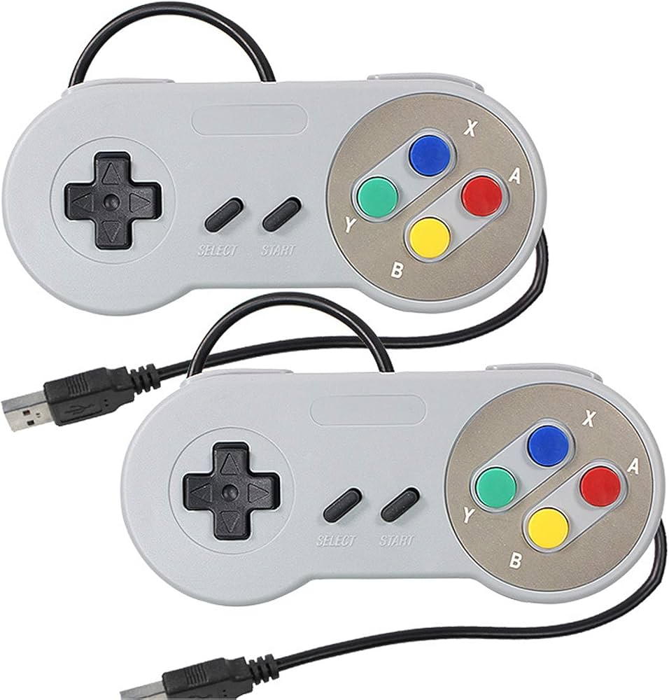 Amazon.co.jp: SNES レトロ USB コントローラー ゲームパッド