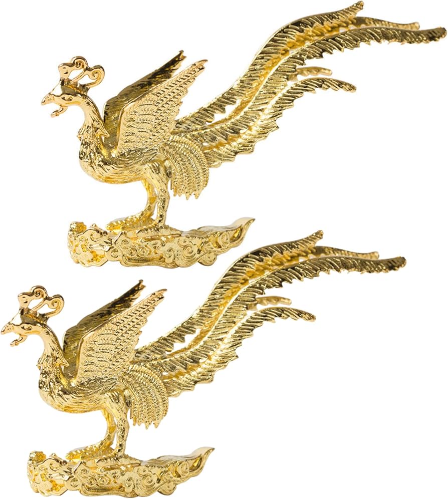 Amazon.co.jp: Quikaboo 鳳凰 神輿 置物 鳳凰の置物 お香立て 開運