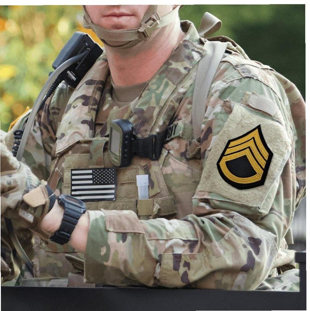 Amazon.co.jp: Gediio パッチ 刺繍 ワッペン アメリカ陸軍 軍服 階級章