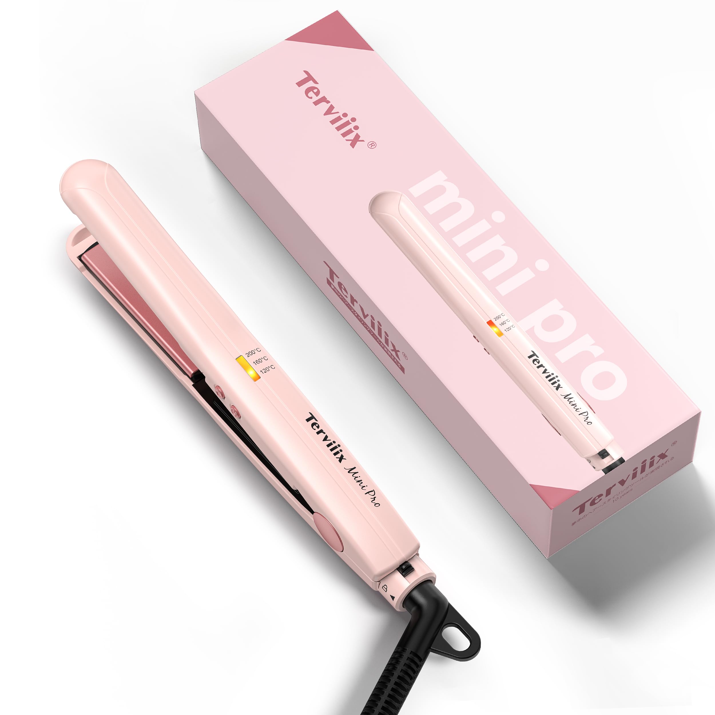 Amazon | Terviiix セラミック ヘアアイロンミニ 旅行用ストレート