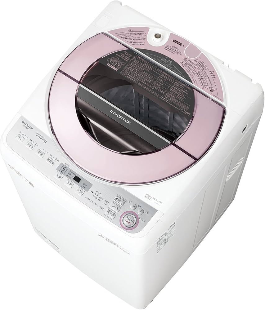 Amazon.co.jp: シャープ SHARP 全自動洗濯機 穴なし槽 ピンク系