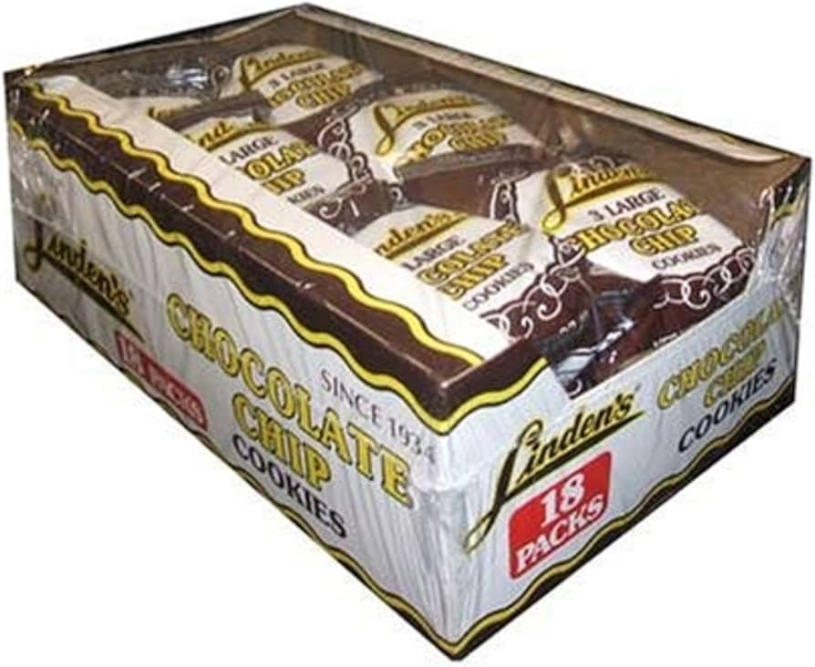 Amazon.com: Linden's Chocolate Chip Cookies, 3 Cookies Per Pack 18