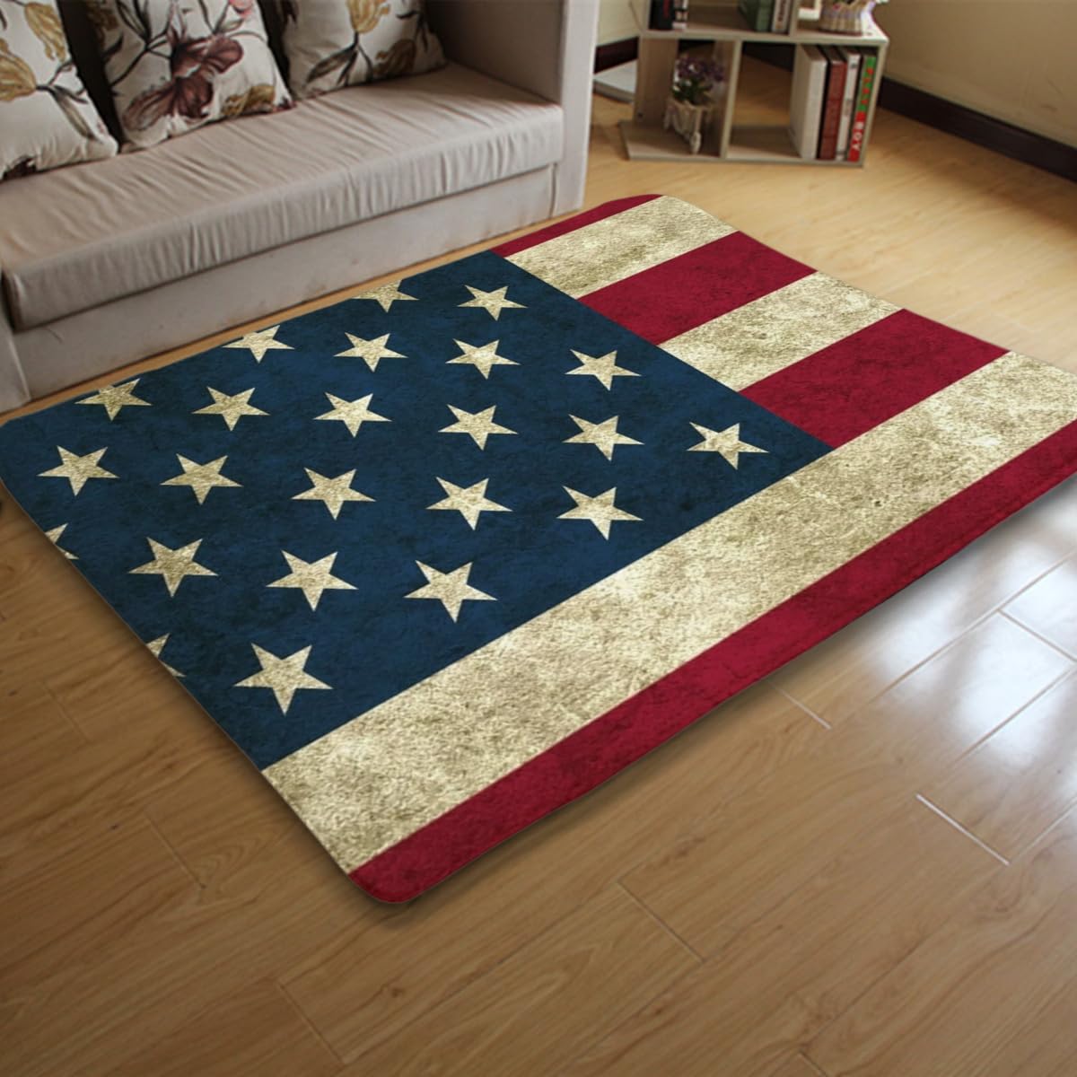 Amazon｜カーペット アメリカ国旗 星条旗 ラグマット 100×150cm 絨毯