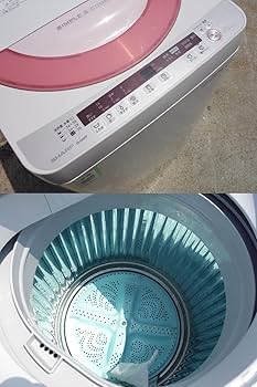 Amazon.co.jp: シャープ 6.0kg 全自動洗濯機 ピンク系SHARP 穴なし槽
