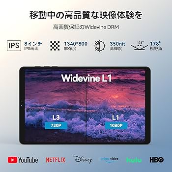 Amazon.co.jp: 【2026年新型】タブレット 8インチ Wi-Fiモデル Android