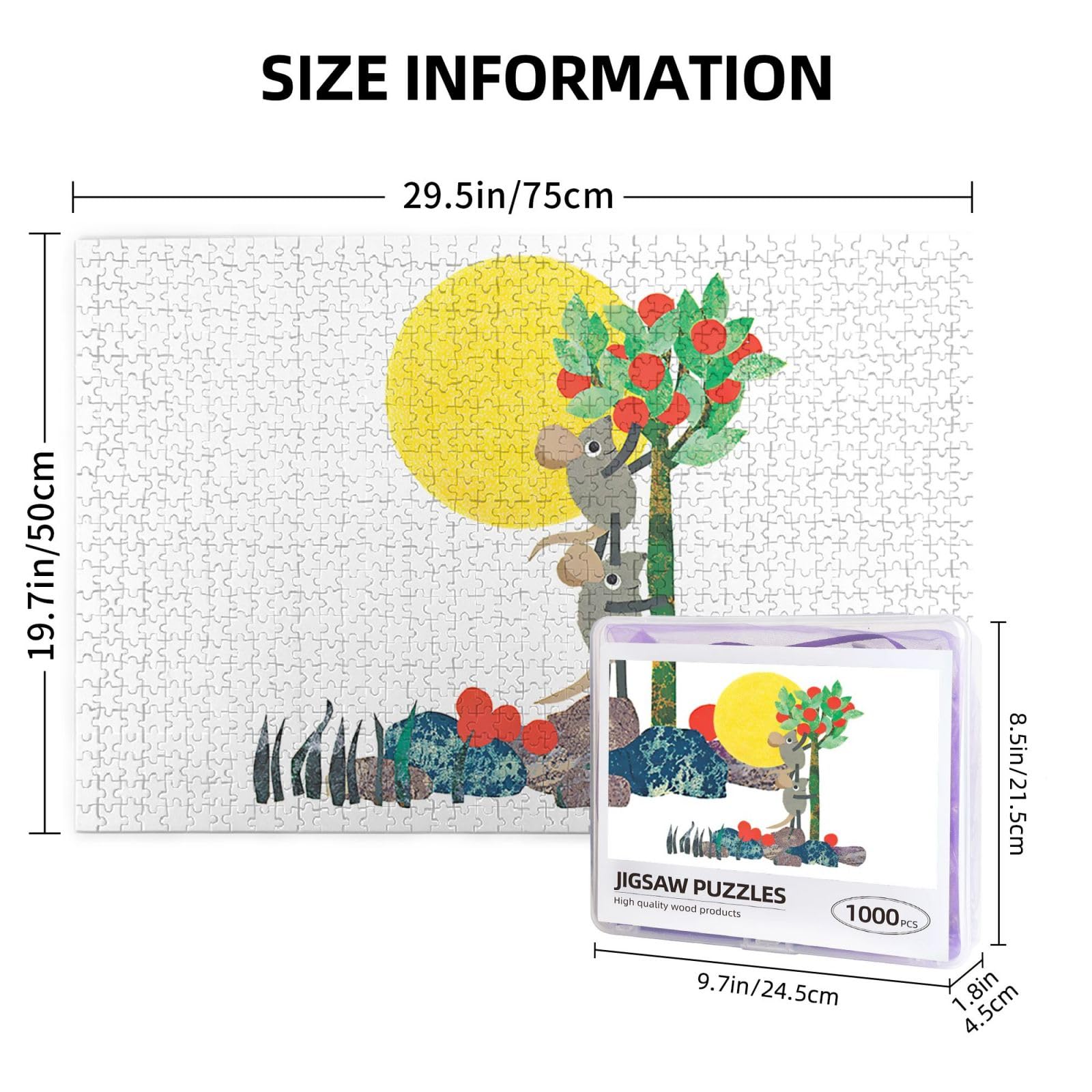Amazon.co.jp: 1000ピース ジグソーパズル レオ レオニ 絵本 木製