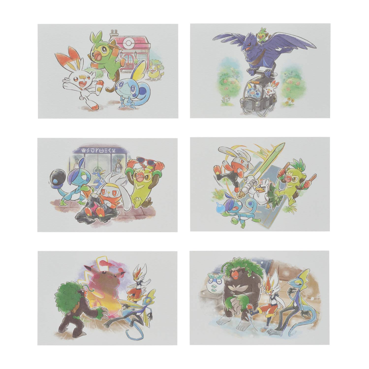Amazon.co.jp: ポケモンセンターオリジナル ポストカード6枚セット