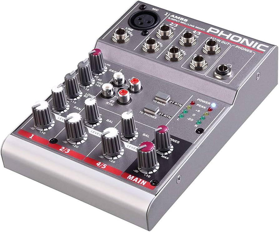 Amazon.co.jp: PHONIC フォニック AM55 / Mixer (ミキサー) : 楽器