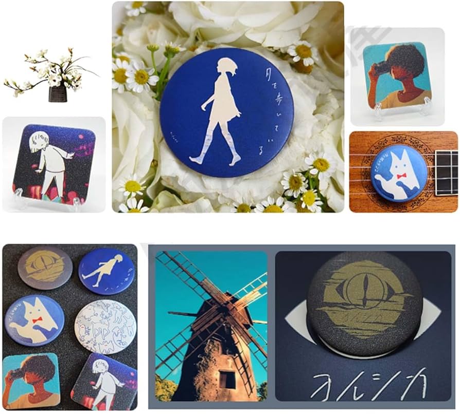 Amazon | Aifinirootヨルシカ バッジ 缶バッチ ブローチ かばん掛け 非