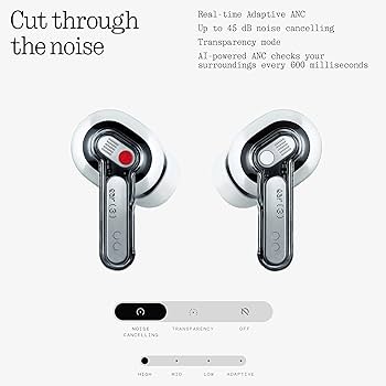 Amazon.com: Nothing Ear (3) Wireless Earbuds Super Mic 45dB Hybrid