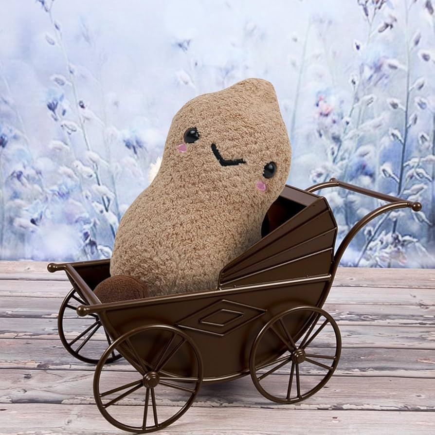 Amazon.com: Dupuci 6.5inch Peanut Plush Toy Soft Stuffed Doll