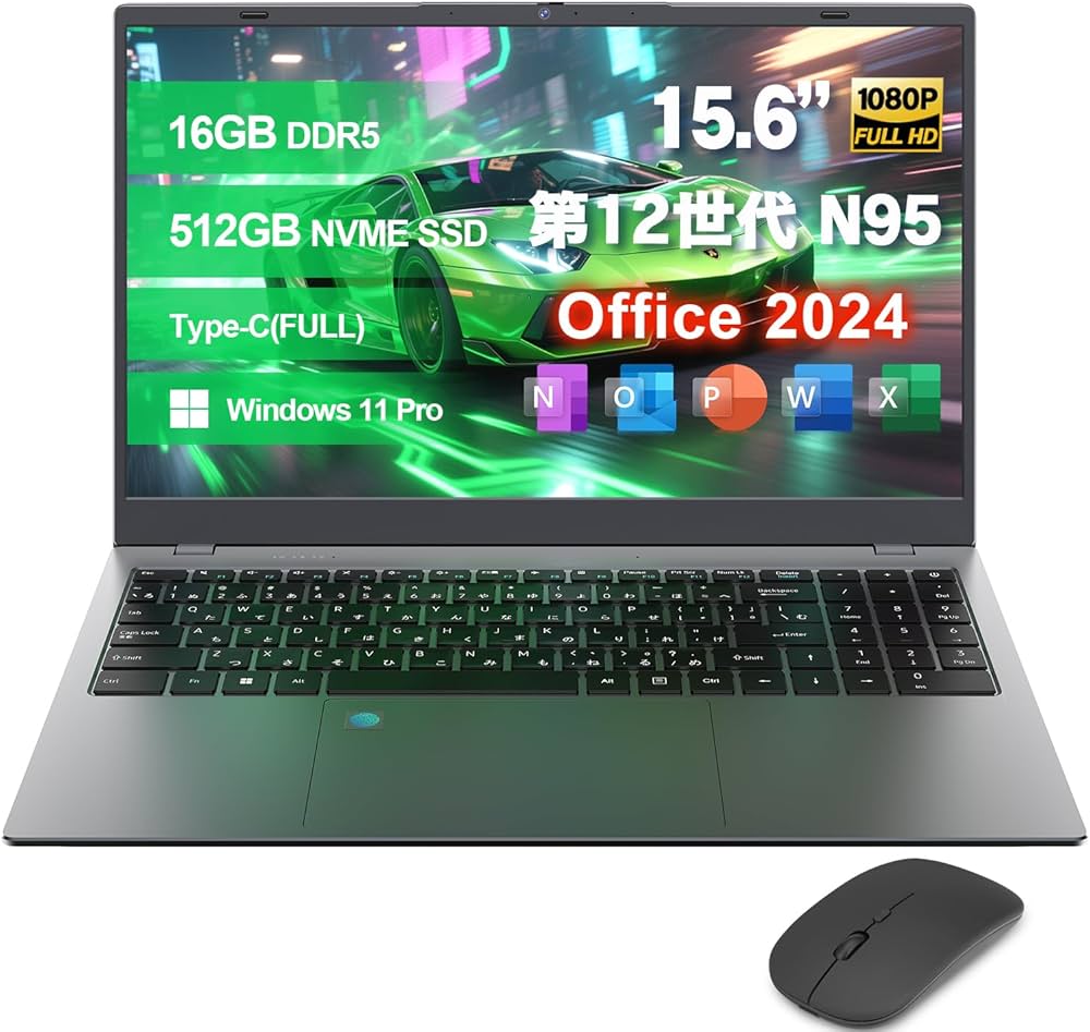 Amazon.co.jp: 【ノートパソコン 16GB DDR5爆速メモリ+512GB Nvme SSD