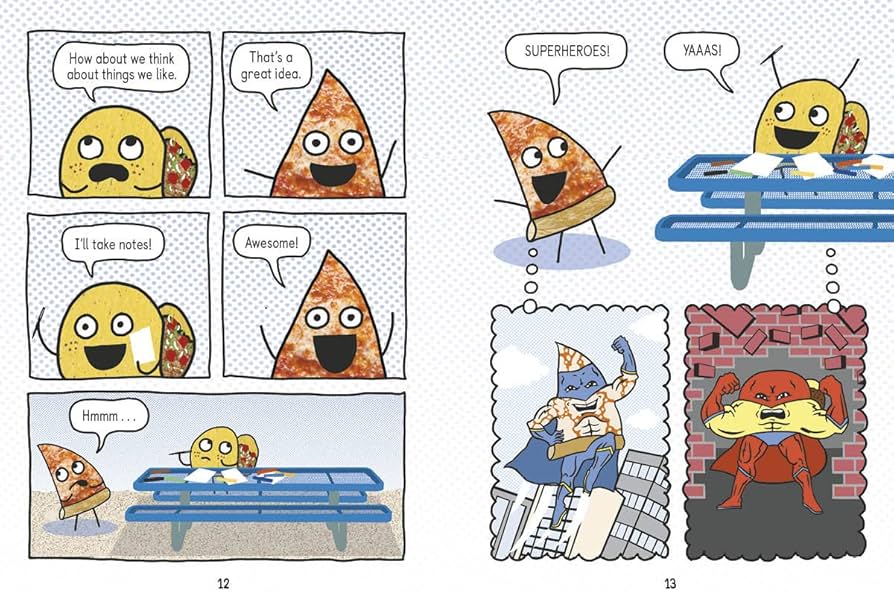 Pizza and Taco: Super-Awesome Comic!: (A Graphic Novel) : Stephen