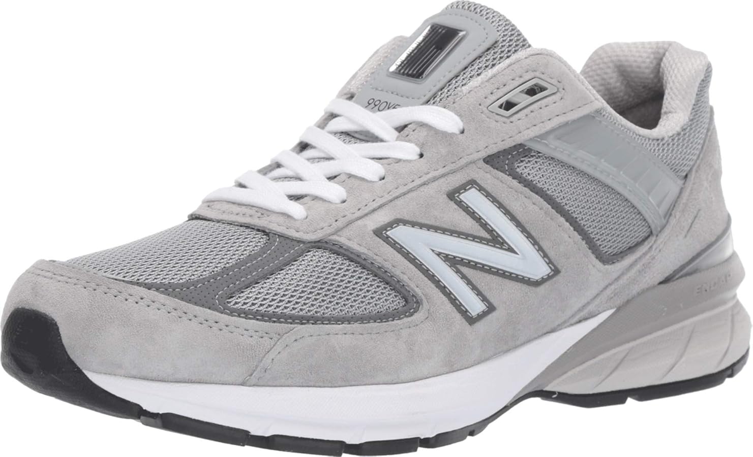 Amazon | New Balance メンズ Made in Us 990 V5 スニーカー, グレー