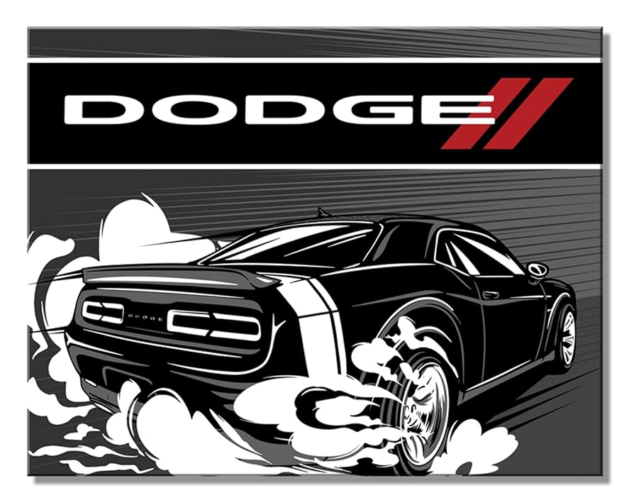 Amazon.co.jp: ダッジ チャレンジャー メタル ウォールサイン - Dodge