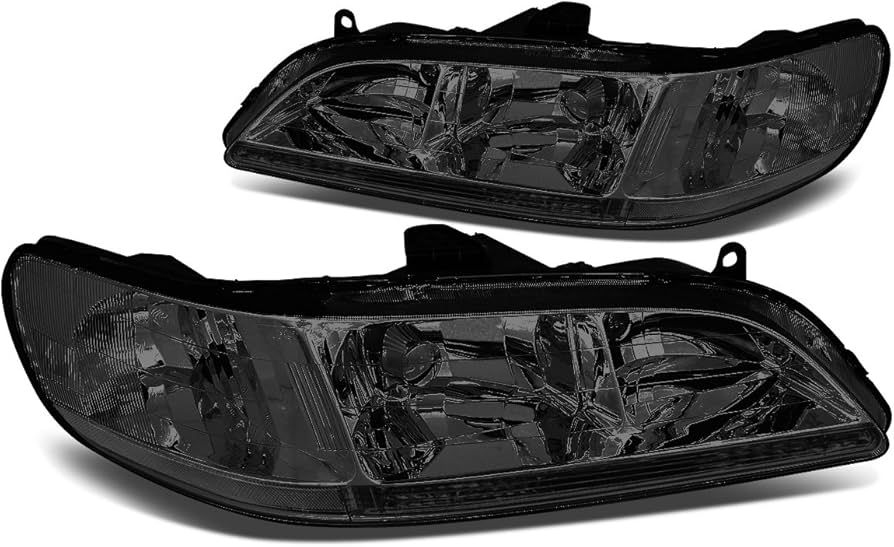 Amazon | DNA MOTORING ヘッドライトのペア 98-02 ホンダ アコード